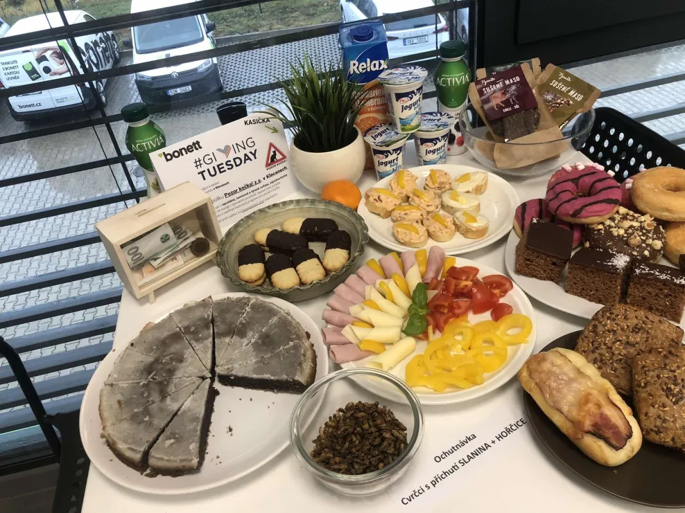 Bonett poprvé podpořil světový den štědrosti a dobrých skutků Giving Tuesday